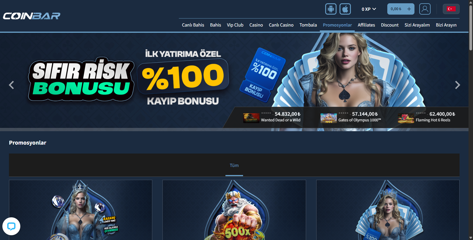 Coinbar Yatırım Bonusları