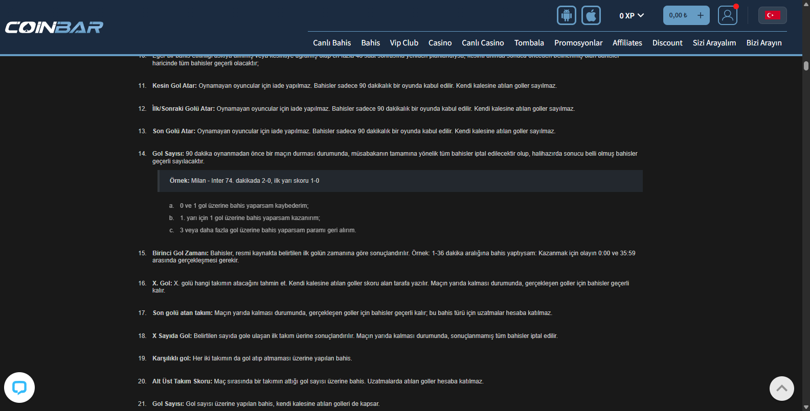Coinbar Casino Oyunları