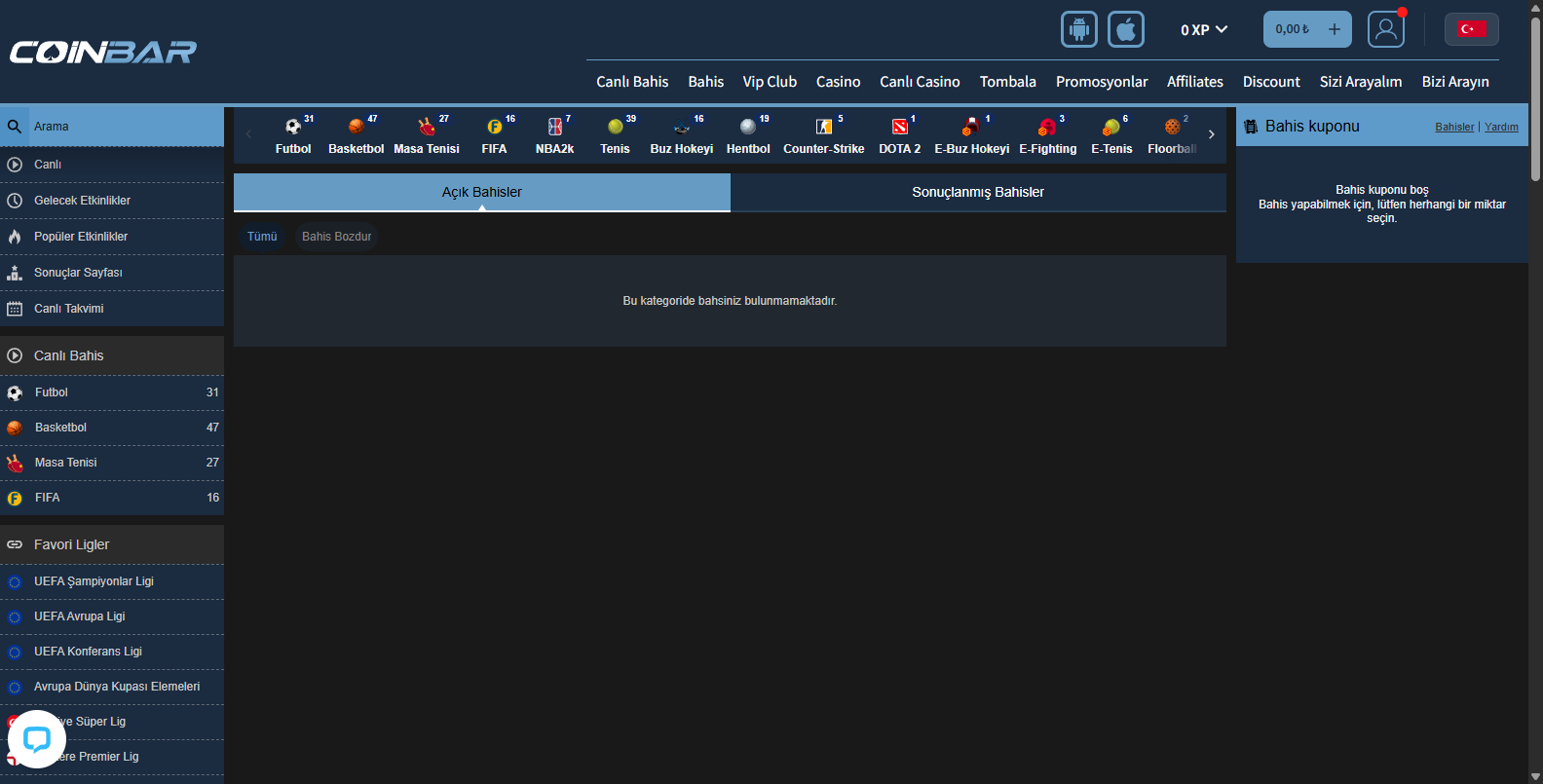 Coinbar Türkçe Blackjack
